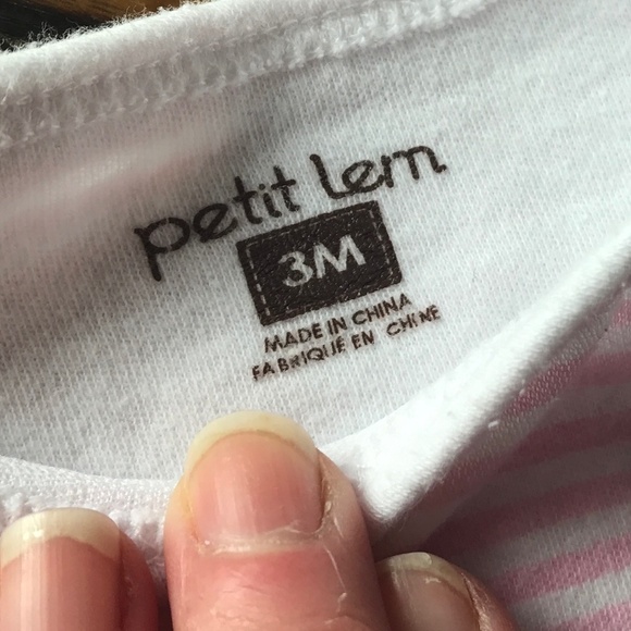 Petit Lem Short sleeve Onesie Baby Size 3m - Picture 3 of 4